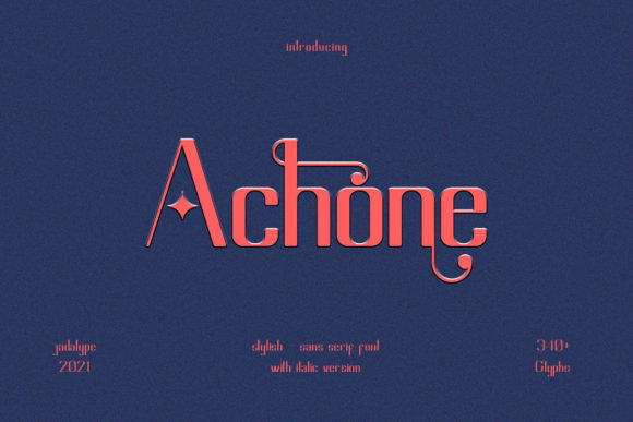 Achone Font: A Versatile Sans Serif for Makers