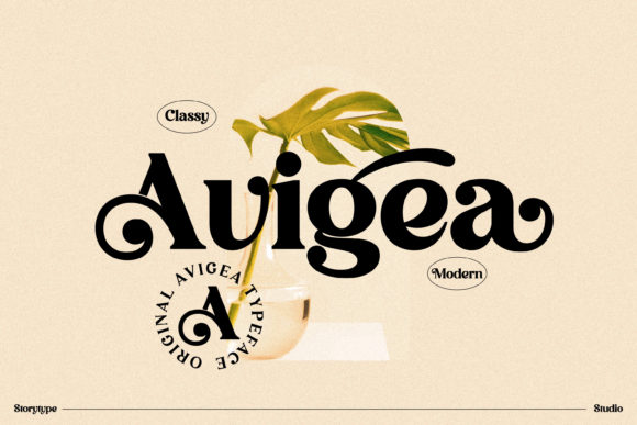 Avigea: A Luxury Serif Font for Makers