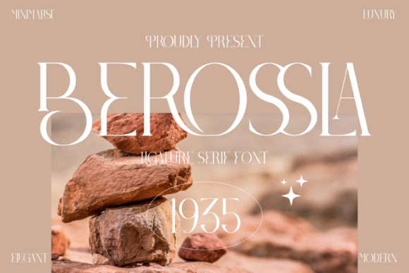Berossla: An Elegant Serif Font for Luxury Branding