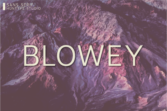 Blowey: A Minimal Sans Serif Font for Modern Web Design