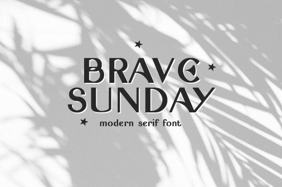 Brave Sunday: A Balanced Sans Serif Typeface