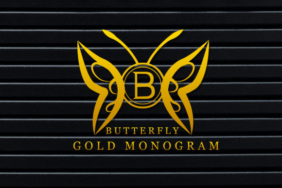 Butterfly Gold Monogram: A Typeface for Elegant Branding