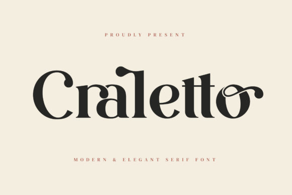 Craletto: The Elegant Serif Font for Crafters