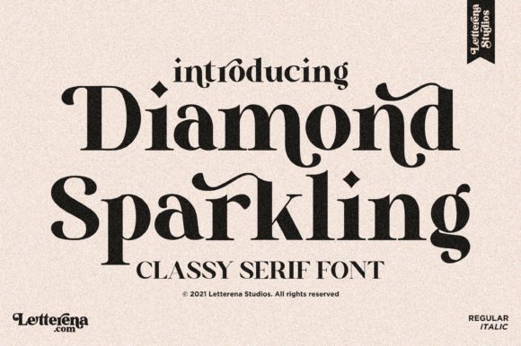 Diamond Sparkling: A Serif Font for Crafters