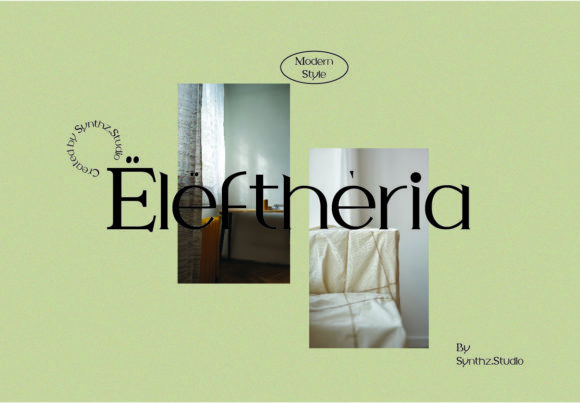 Eleftheria: A Serif Font for Strong Branding
