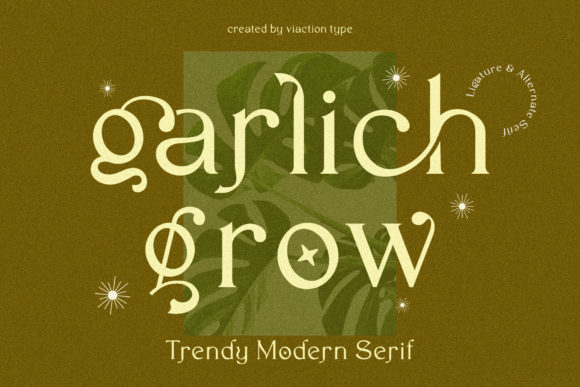 Garlich Grow: A Serif Typeface for Editorial Charm