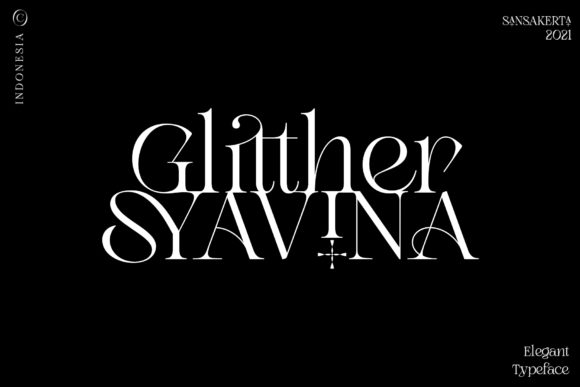 Glitther Syavina: A Serif Font for Digital Design