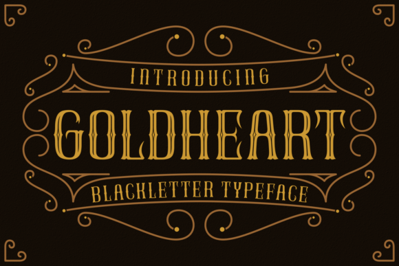 GoldHeart Font Review: A Bold Blackletter for Branding