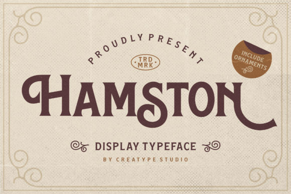 Hamston: A Serif Font for Elegant Web Design