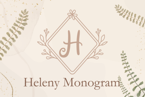 Heleny Monogram: A Delicate Typeface for Elegant Branding