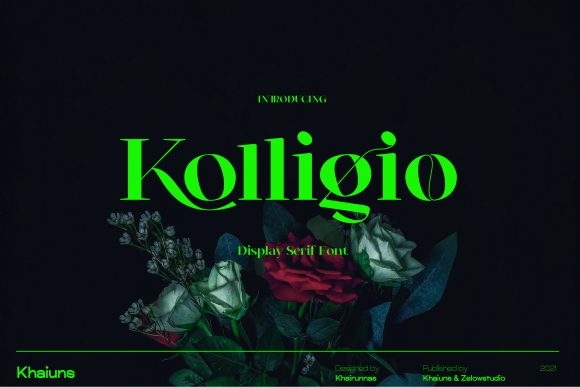 Kolligio: A Modern Serif Font for Digital Design