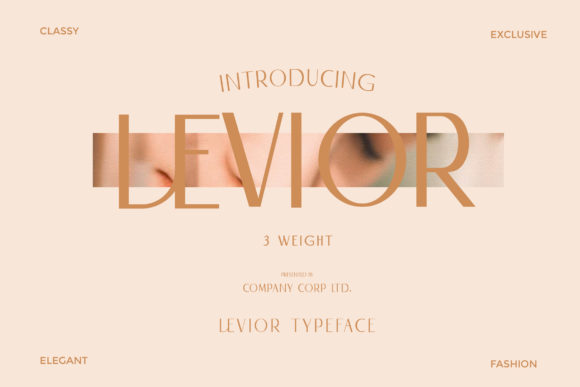 Levior Font: A Clean Typeface for Modern Branding
