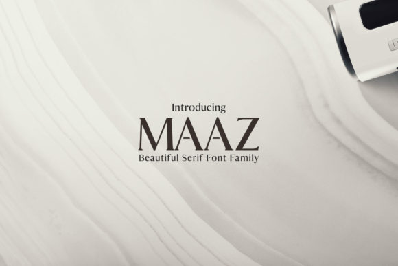 Maaz Family: A Serif Typeface for Polished Branding