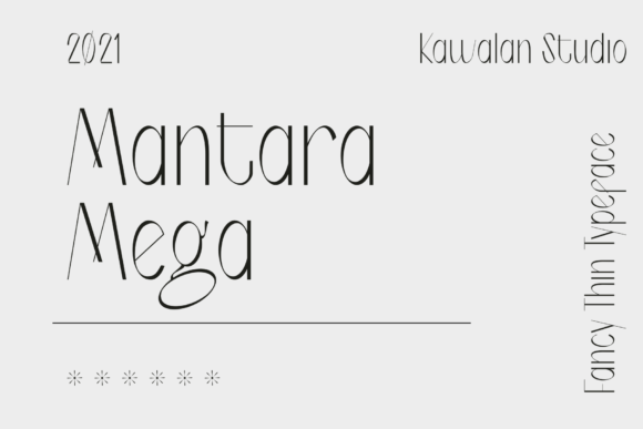 Mantara Mega: A Clean Sans Serif Typeface for Editorial Design