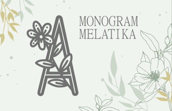 Monogram Melatika Font for Elegant Branding