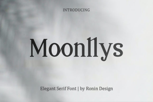 Moonllys: A Polished Serif Font for Branding