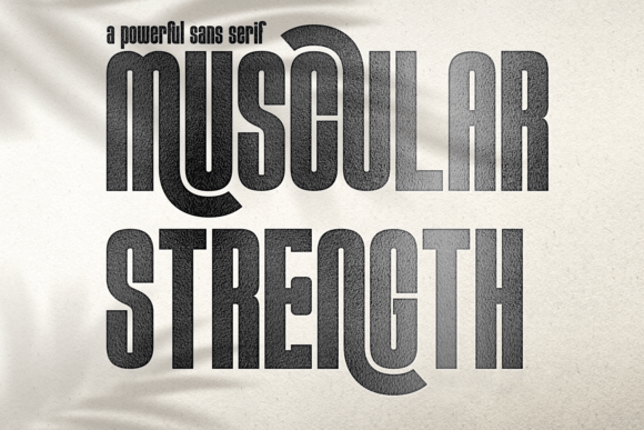 Muscular Strength Font for Crafters