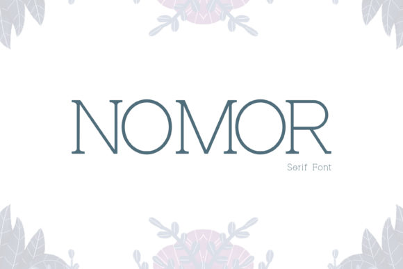 Nomor Serif Font for Crafters and Sellers