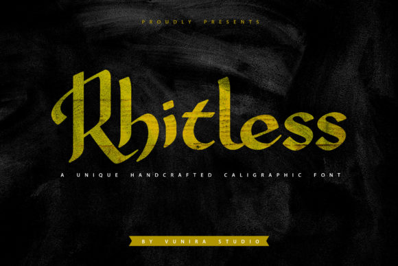 Rhitless: A Bold Blackletter Typeface for Modern Editorial Design