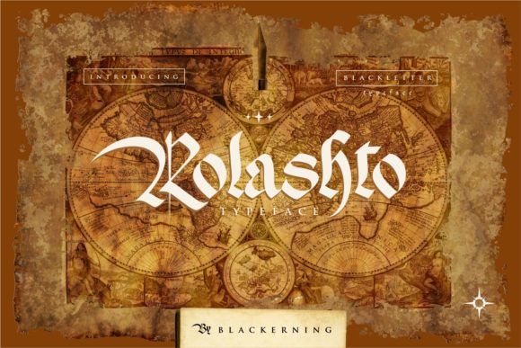 Rolashto: A Bold Blackletter Font for Makers