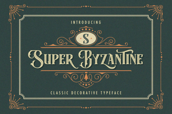 Super Byzantine Typeface for Bold Branding