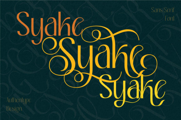Syake: A Distinct Sans Serif Typeface for Modern Branding